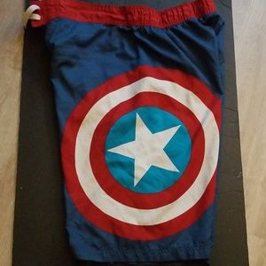 Marvel Captain America XXL swim trunk shorts
